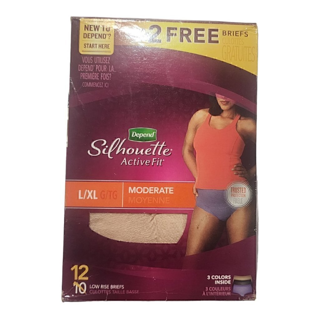Depend Silhouette‎ For Womens L/XL 3 Colors